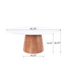 Ivy Bronx Yardley Round Coffee Table Wooden Pedestal Table | Wayfair